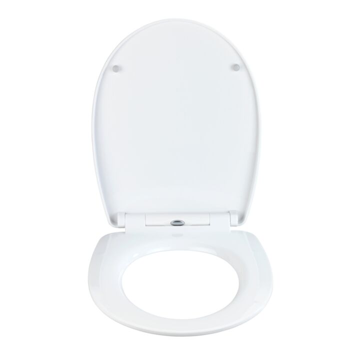Siège de WC « Boat » avec impression brillante, système d'abaissement automatique, thermoplastique