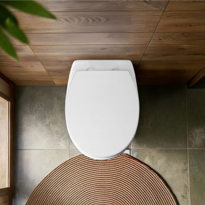 Siège de WC « Crevada » en Duro Unbreakable®, système d'abaissement automatique, extrêmement résistant