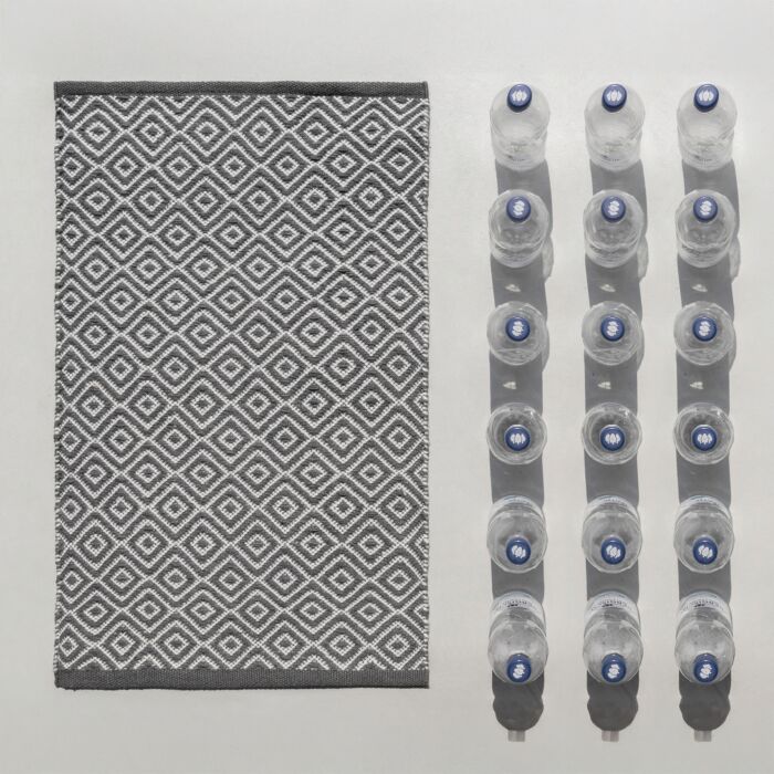 Tapis de bain Turpan, fabriqué à partir de bouteilles en PET recyclées, antidérapant