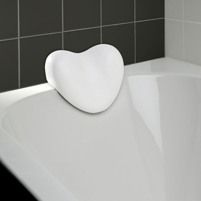 Repose-tête « Tropic », forme ergonomique, antidérapant pour le rebord de la baignoire