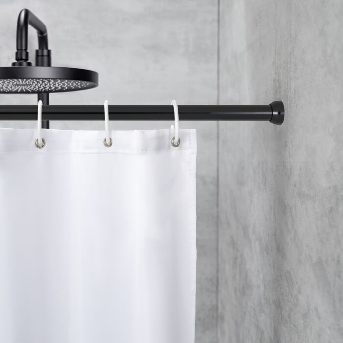 Barre de douche télescopique, 110-185 cm, sans perçage, en aluminium inoxydable