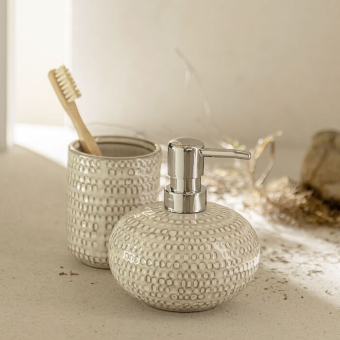 Distributeur de savon « Pergole », céramique avec lasure à effet, env. 470 ml