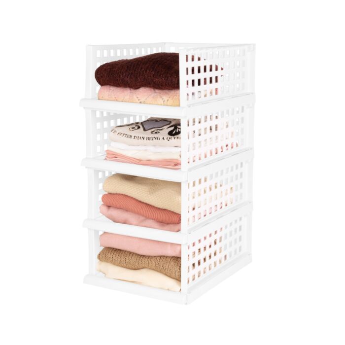 Organisateur d'étagères Compactor Slider, empilable avec tiroirs coulissants main product photo