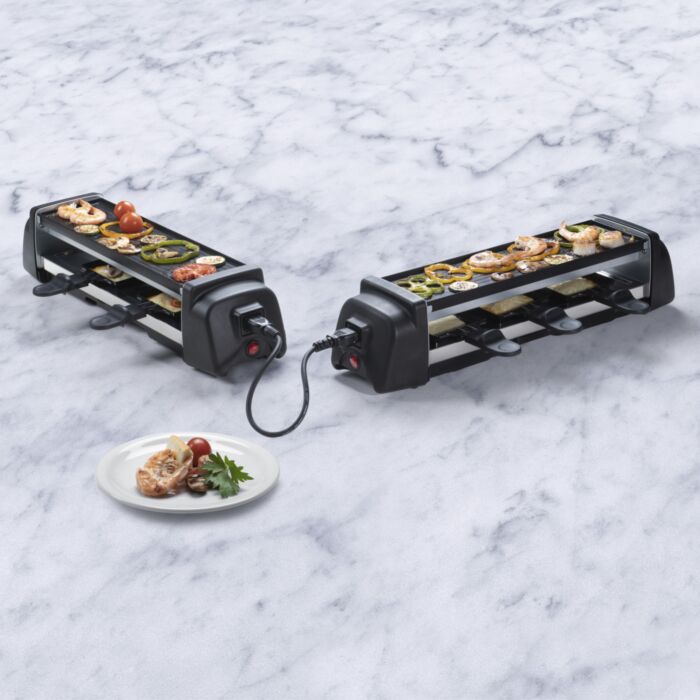 Grill à raclette Ohmex Connect, raccordable, pour 8 personnes