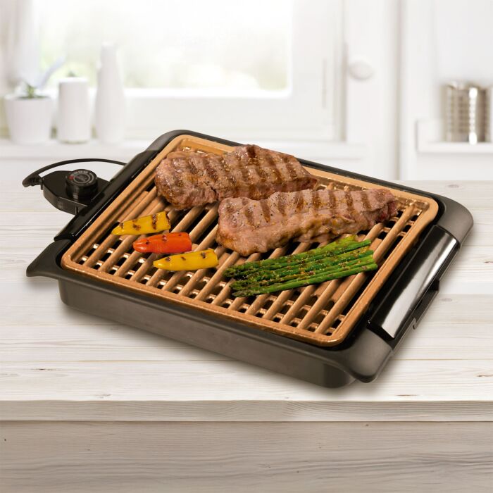 Gril électrique Starlyf Smokefree Grill, sans fumée, avec revêtement antiadhésif