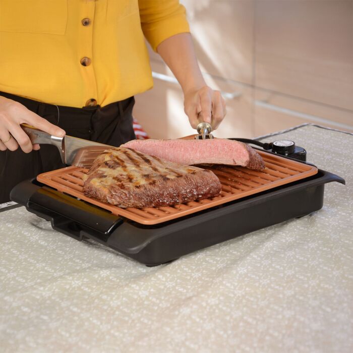 Gril électrique Starlyf Smokefree Grill, sans fumée, avec revêtement antiadhésif