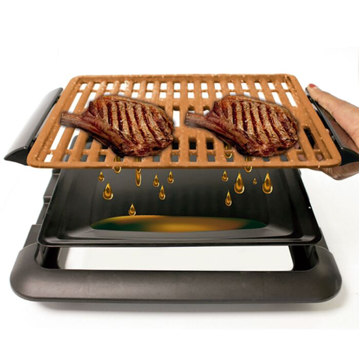 Gril électrique Starlyf Smokefree Grill, sans fumée, avec revêtement antiadhésif