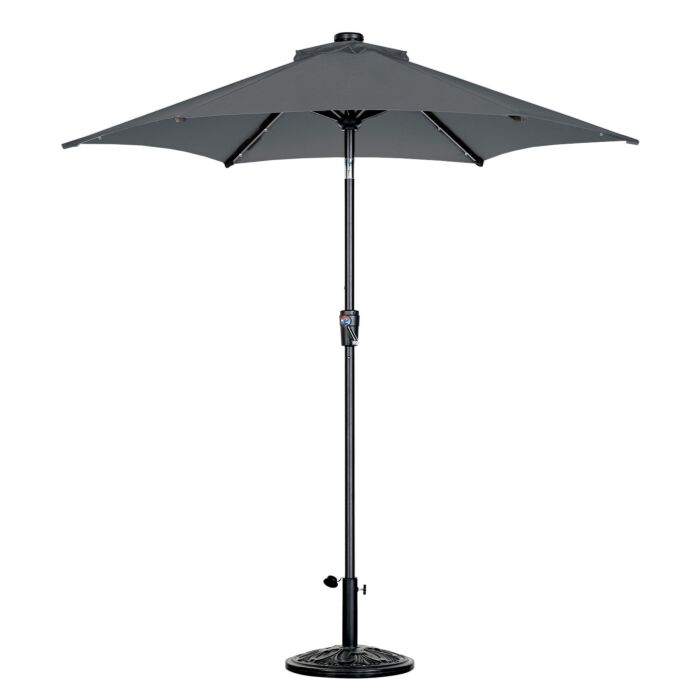 Parasol avec éclairage LED, UV50+, Ø 270 cm