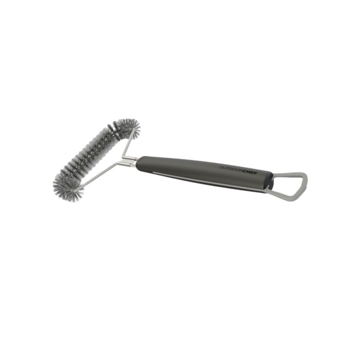 Brosse pour barbecue Outdoorchef « Triangle » avec poils en nylon, résistante à la chaleur jusqu'à 120 °C