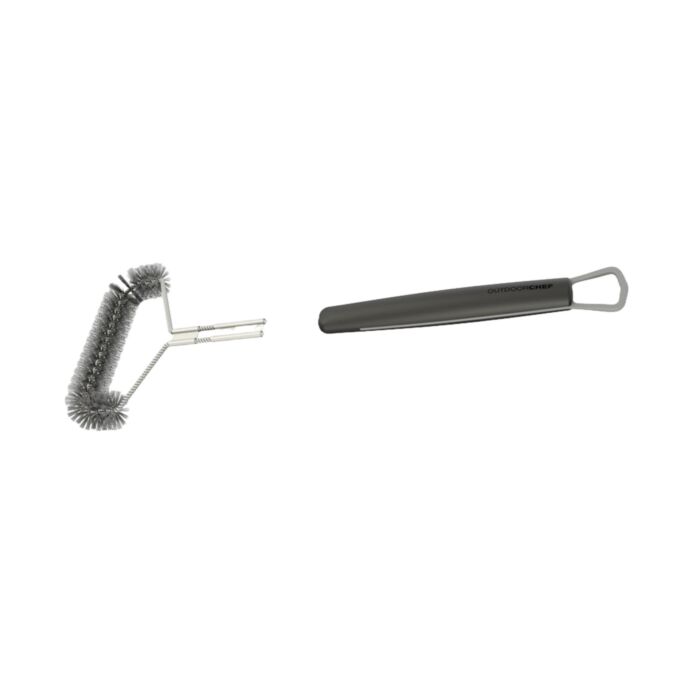 Brosse pour barbecue Outdoorchef « Triangle » avec poils en nylon, résistante à la chaleur jusqu'à 120 °C