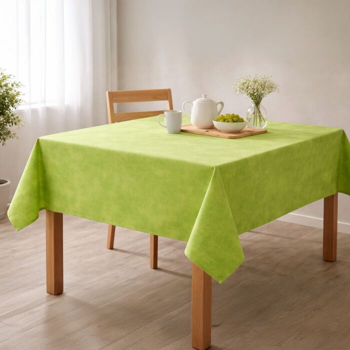 Nappe « Arabella », 140 x 240 cm, verte, imperméable et facile d'entretien