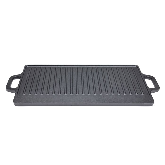 Plaque de cuisson en fonte Nouvel « Flamino », rectangulaire, utilisable des deux côtés