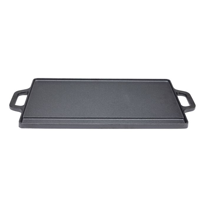 Plaque de cuisson en fonte Nouvel « Flamino », rectangulaire, utilisable des deux côtés