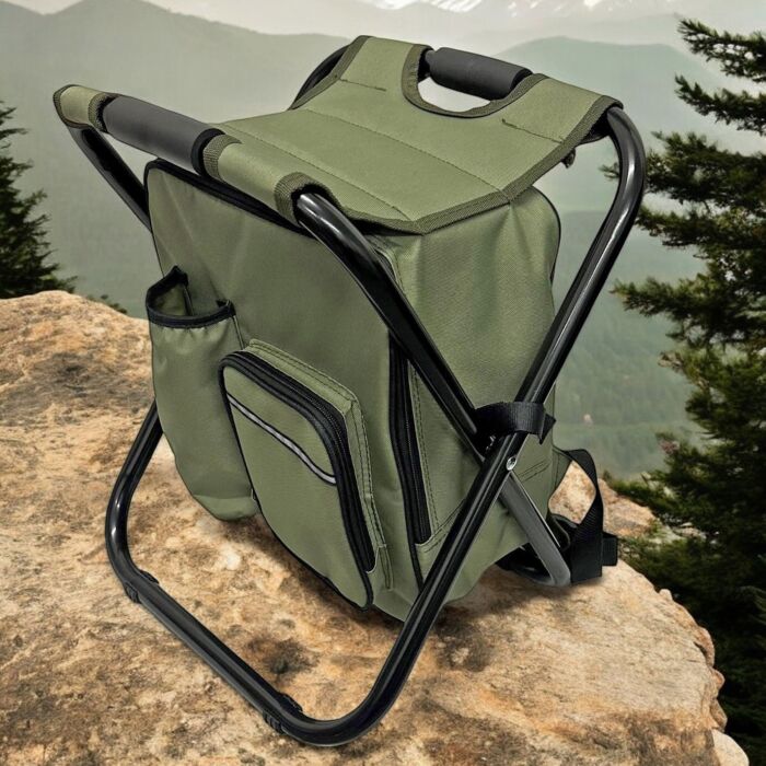 Tabouret sac à dos 3 en 1