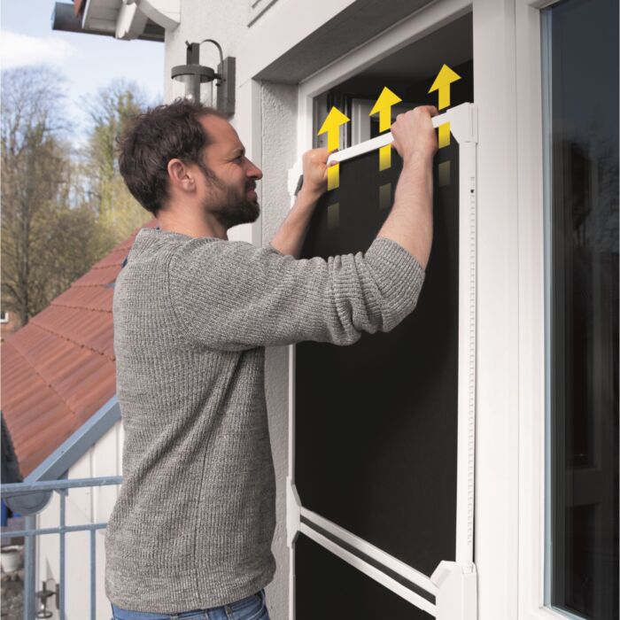 Teleskop-Insektenschutz-Schwingtür, magnetisch