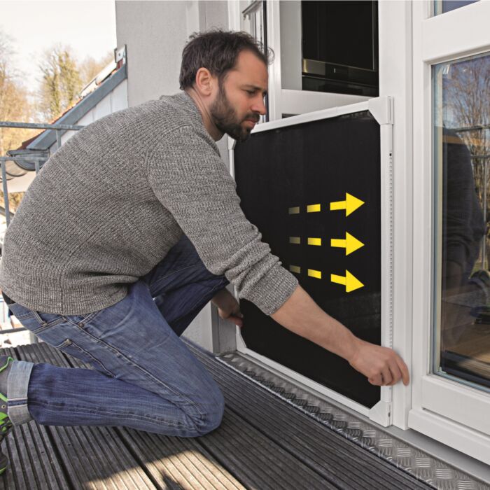 Teleskop-Insektenschutz-Schwingtür, magnetisch