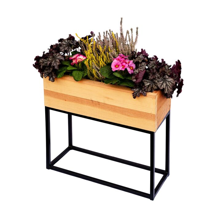 Jardinière surélevée en bois/métal «Douglas»