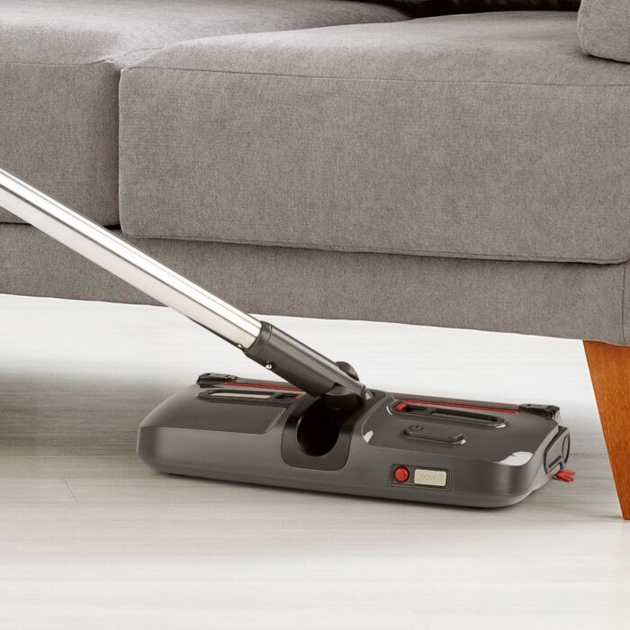 Cleanmaxx Akku-Besen, LED-Licht, Anti-Haar-Technologie, 60 Min Laufzeit