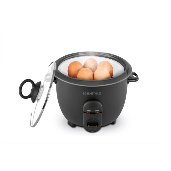 Gourmetmaxx Reiskocher, mit Dampfeinsatz und Warmhaltefunktion