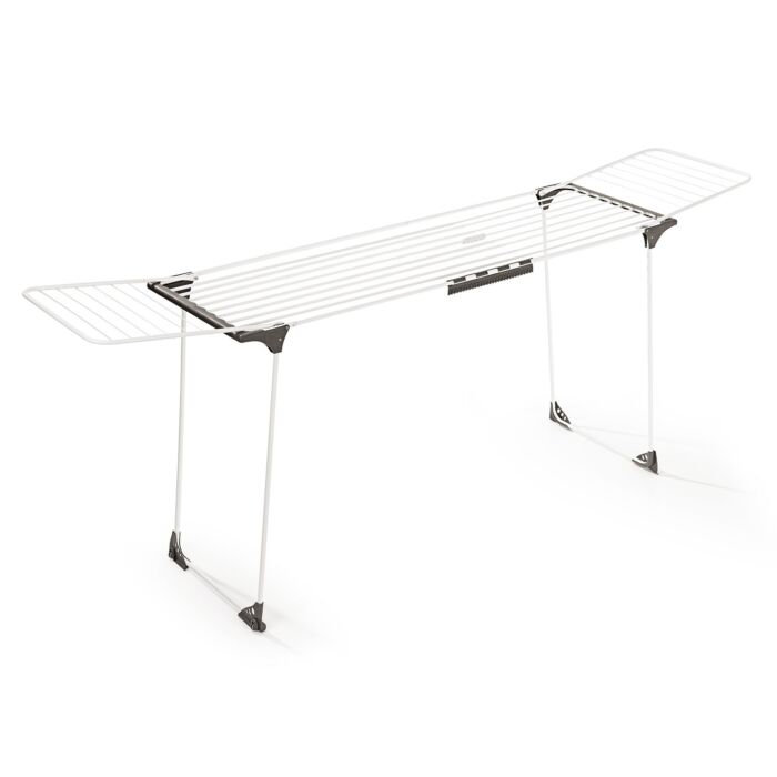 Séchoir à linge Easymaxx, extensible jusqu'à 2,6 m, avec roulettes main product photo