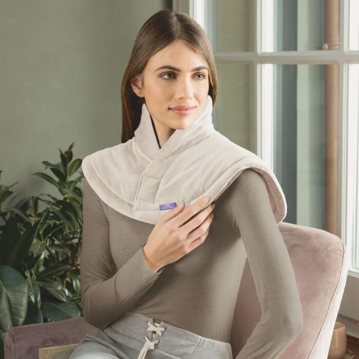 Coussin chauffant Dreamland pour le cou et les épaules, technologie Intelliheat, 5 niveaux de température
