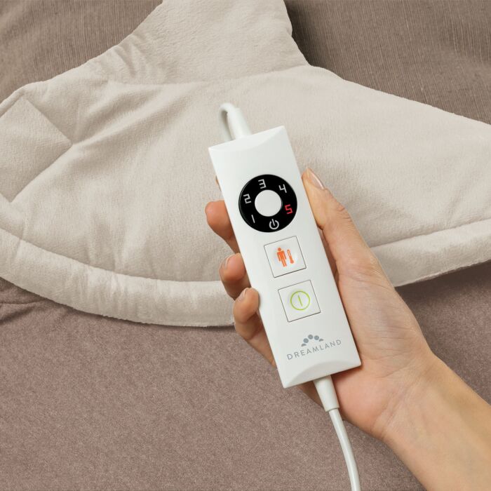 Coussin chauffant Dreamland pour le cou et les épaules, technologie Intelliheat, 5 niveaux de température