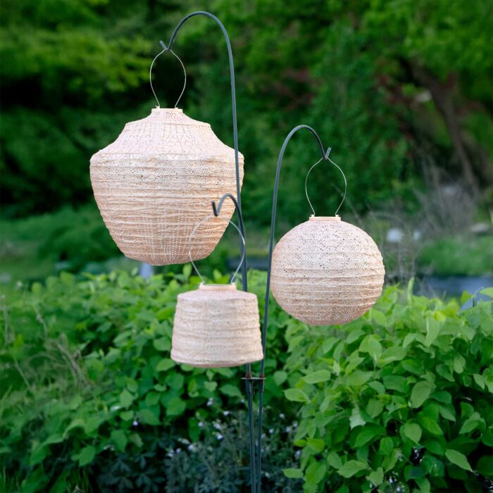 Lumiz Solar-Lampion «Round», wetterfest, 18x20 cm