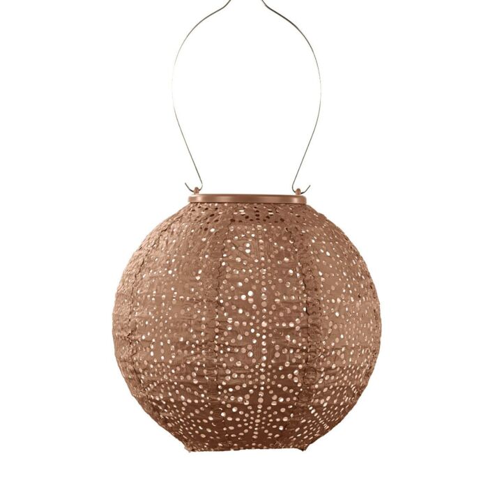 Lumiz Solar-Lampion «Round», wetterfest, 18x20 cm