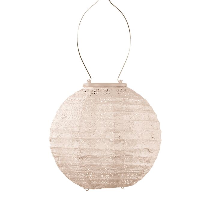 Lumiz Solar-Lampion «Round», wetterfest, 18x20 cm