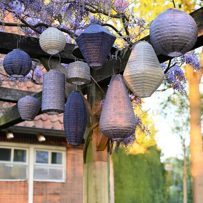 Lumiz Solar-Lampion «Cylinder», wetterfest, 33x18 cm