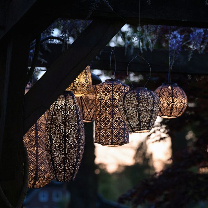 Lumiz Solar-Lampion «Cylinder», wetterfest, 33x18 cm