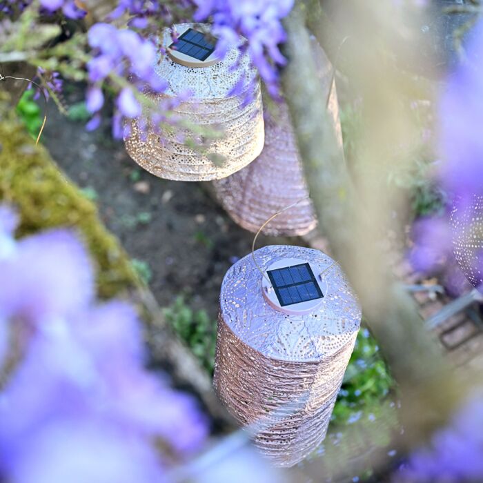 Lumiz Solar-Lampion «Cylinder», wetterfest, 33x18 cm