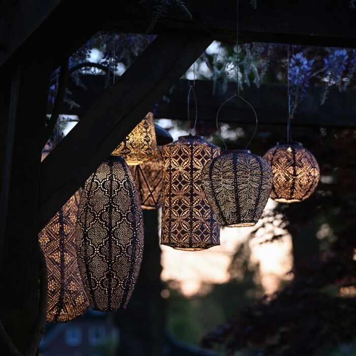 Lumiz Solar-Lampion «Long oval», wetterfest, 45x20 cm