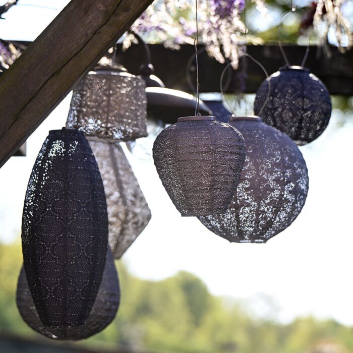 Lumiz Solar-Lampion «Long oval», wetterfest, 45x20 cm
