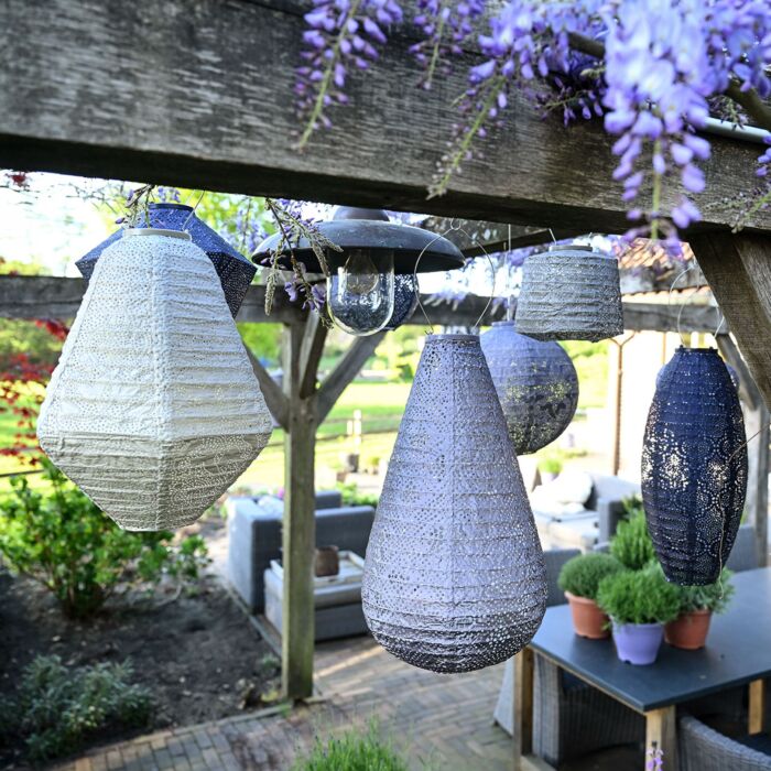 Lumiz Solar-Lampion «Long oval», wetterfest, 45x20 cm