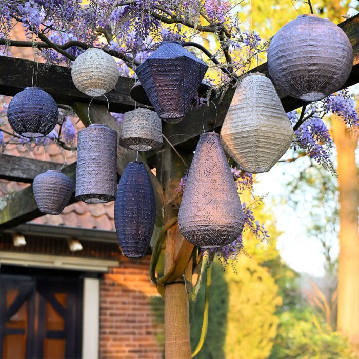 Lumiz Solar-Lampion «Diamond», wetterfest, 28x28 cm