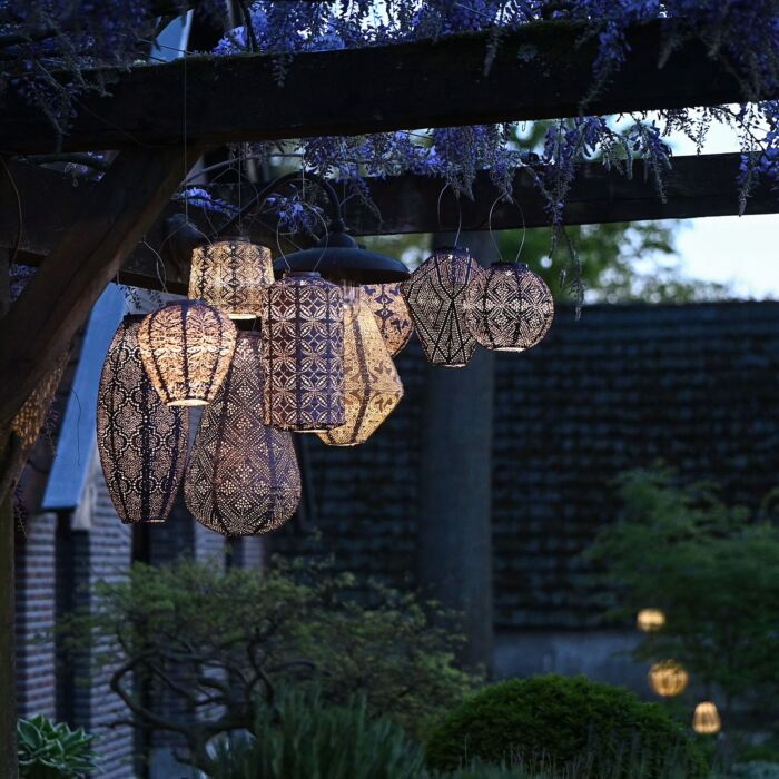 Lumiz Solar-Lampion «Diamond», wetterfest, 28x28 cm