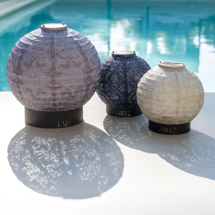 Lumiz Solar-Lampion «Round», wetterfest, 28,9x30 cm