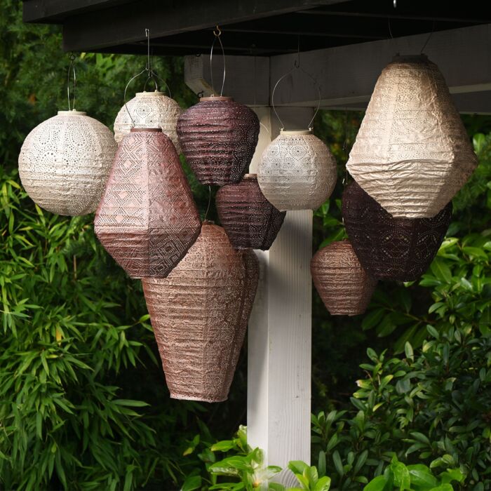 Lumiz Solar-Lampion «Round», wetterfest, 28,9x30 cm