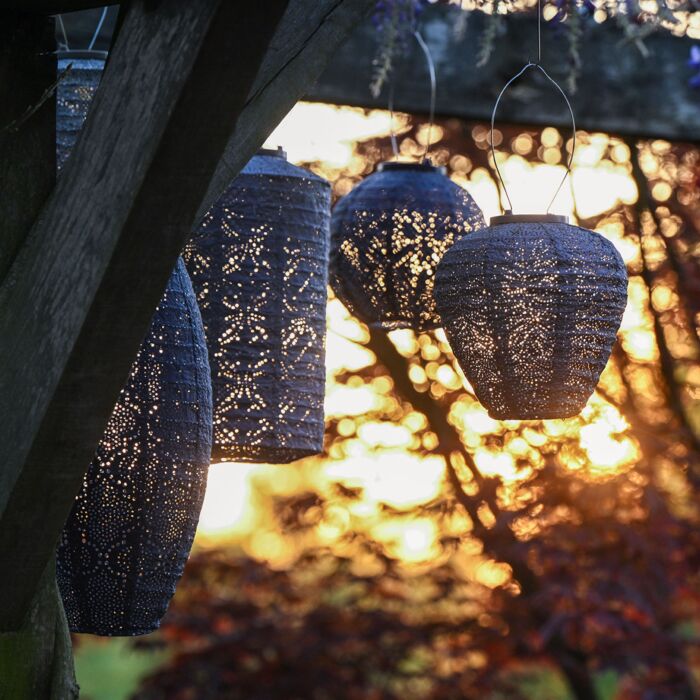 Lumiz Solar-Lampion «Round», wetterfest, 28,9x30 cm