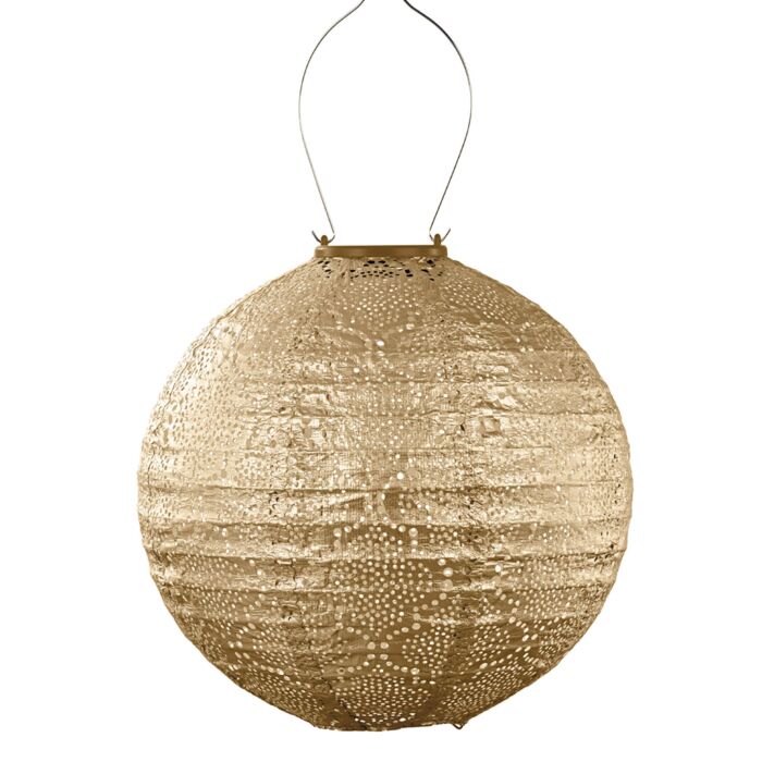 Lumiz Solar-Lampion «Round», wetterfest, 28,9x30 cm