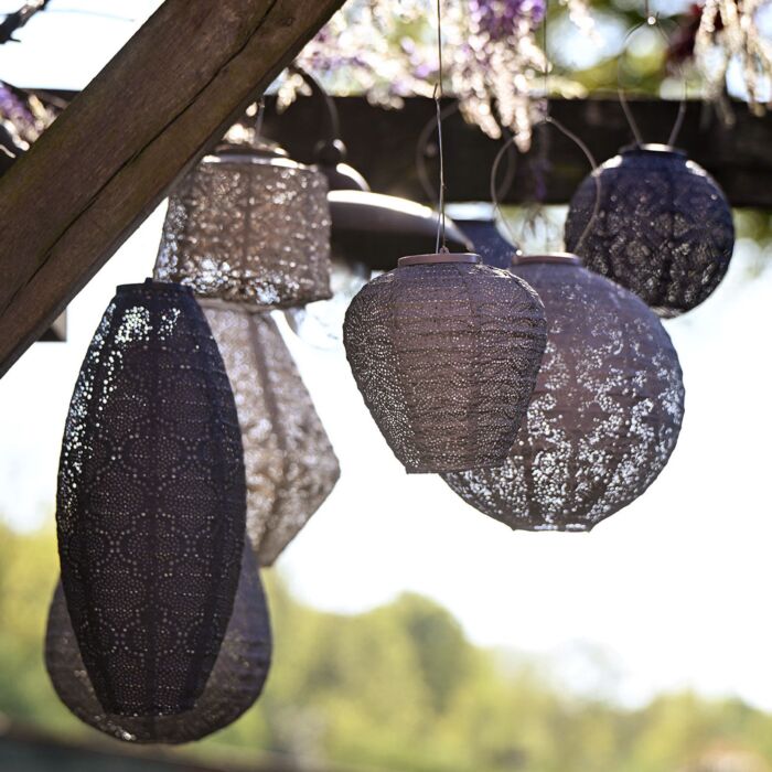 Lumiz Solar-Lampion «Oval», wetterfest, 27x40 cm