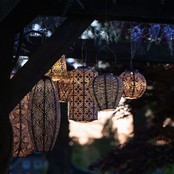 Lumiz Solar-Lampion «Oval», wetterfest, 27x40 cm