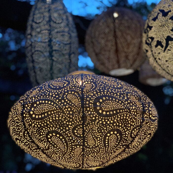 Lumiz Solar-Lampion «Oval», wetterfest, 27x40 cm