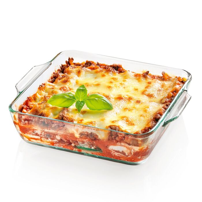 Gourmetmaxx plat à four en verre borosilicate, résistant à la chaleur