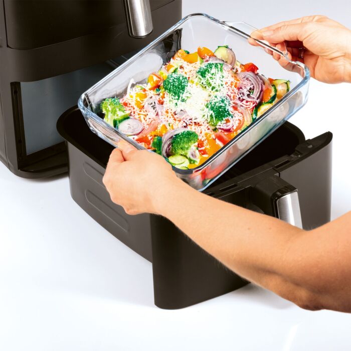Gourmetmaxx plat à four en verre borosilicate, résistant à la chaleur