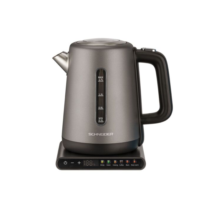 Schneider Wasserkocher «SmartTemp», 1,7 l, Touch-Display, präzise Temperaturregelung