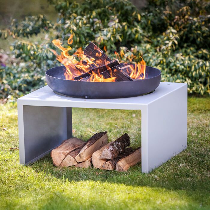 Feu du Jardin Feuerschale «Moderne», mit Grillarm und höhenverstellbarem Grillrost