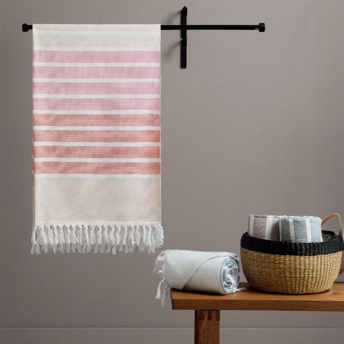 Serviette de plage et de hammam Egeria « Mai », 100x178 cm