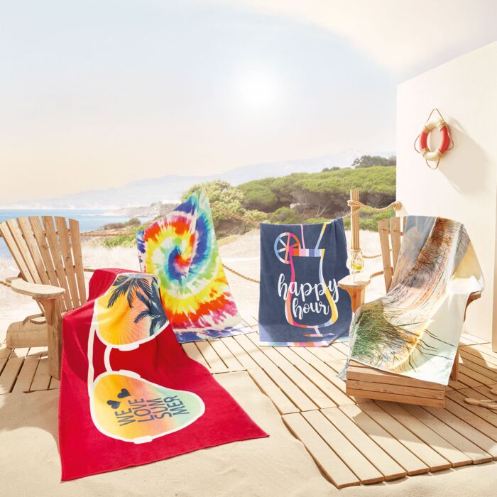 Serviette de plage Egeria « Sunglasses », 90x180 cm